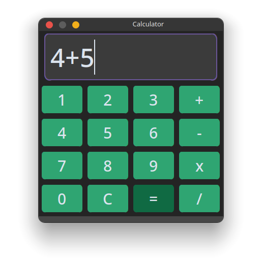 Calculator with GUI